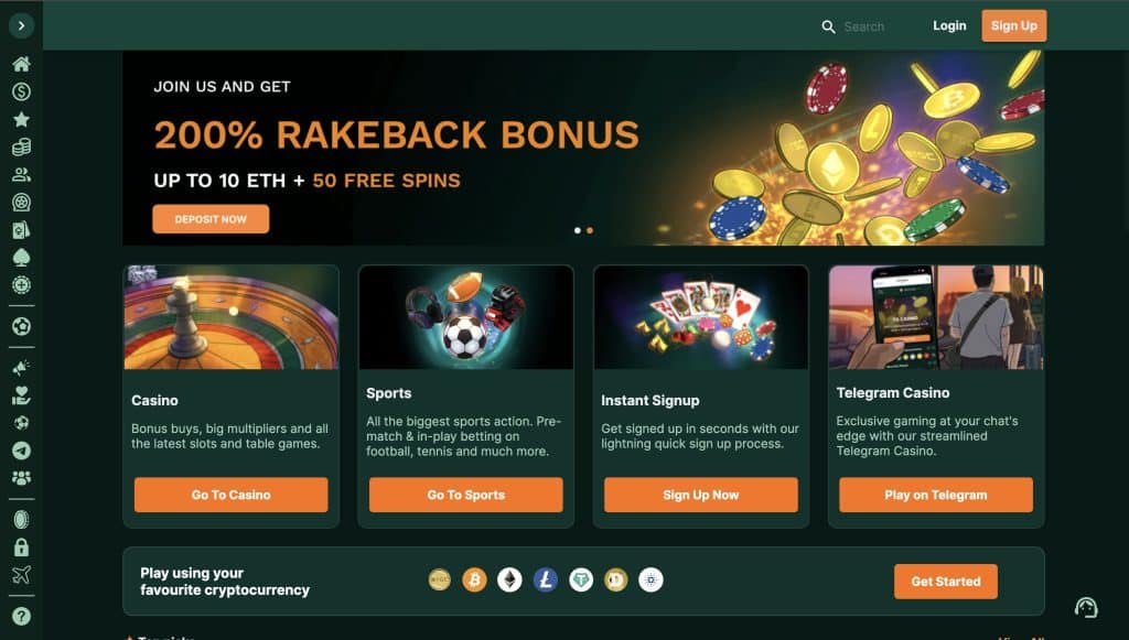 TG Casino kasyno Bitcoin