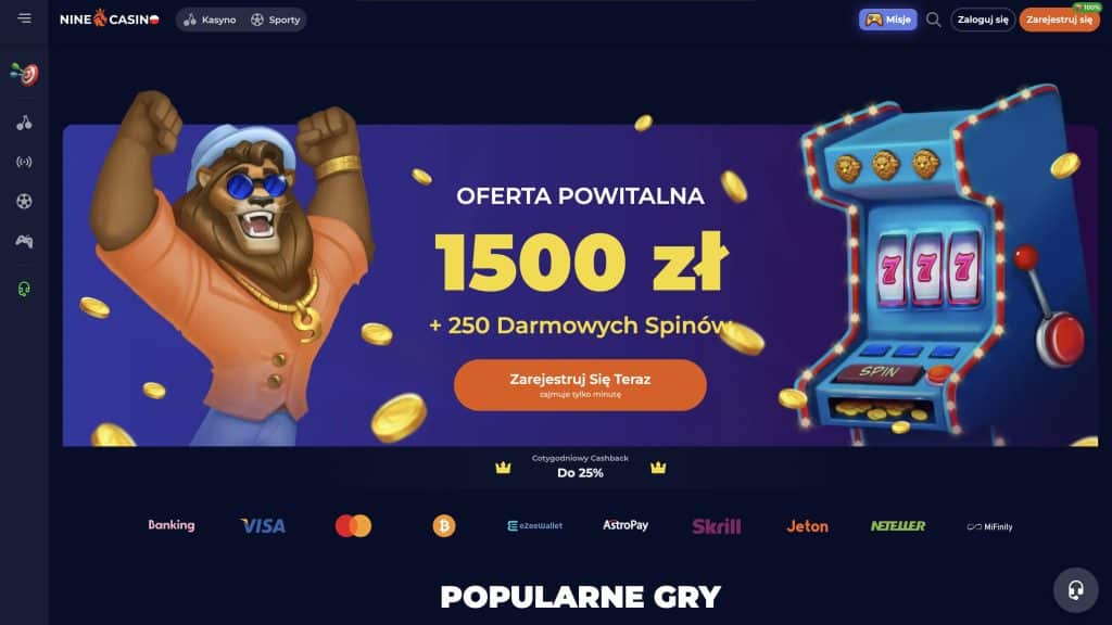 NineCasino Najlepsze Kasyno Online