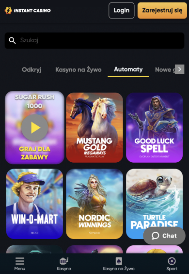 oferta slotow instant casino