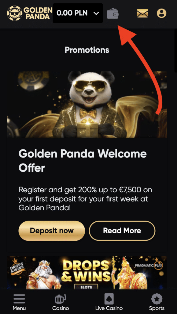 golden panda kasyno z niskim depozytem