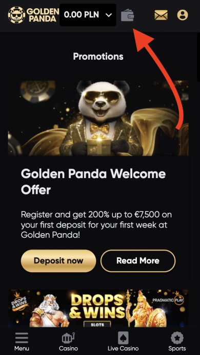 golden panda depozyt