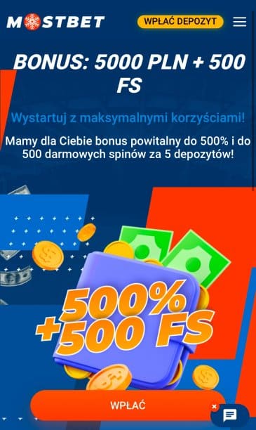 Mostbet bonus powitalny